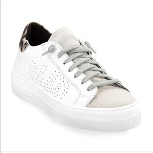 NWOT Thea Low-Top Sneakers with Leopard Back